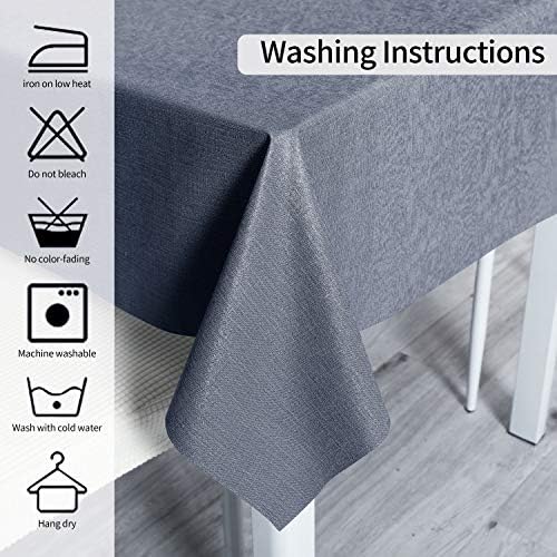 Obstal Waterproof Tablecloth 54 x 78 Dark Grey