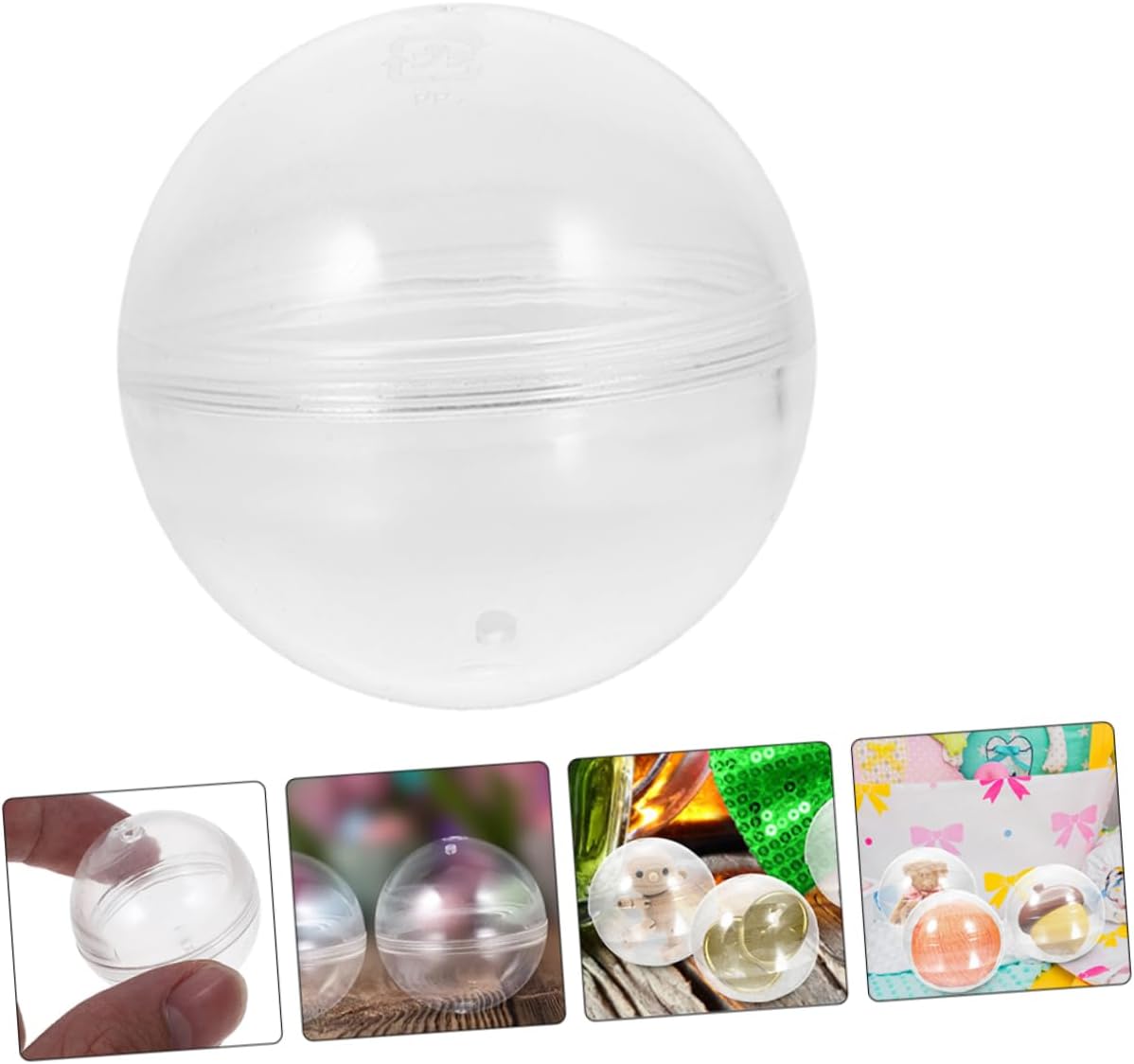 25pcs Clear Round Candy Storage Containers for Party Favors