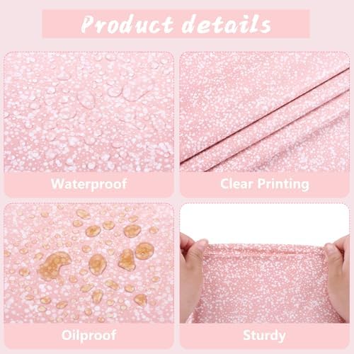 Kesfey 3 Pack Ombre Rose Gold Tablecloths 54x108 Inch