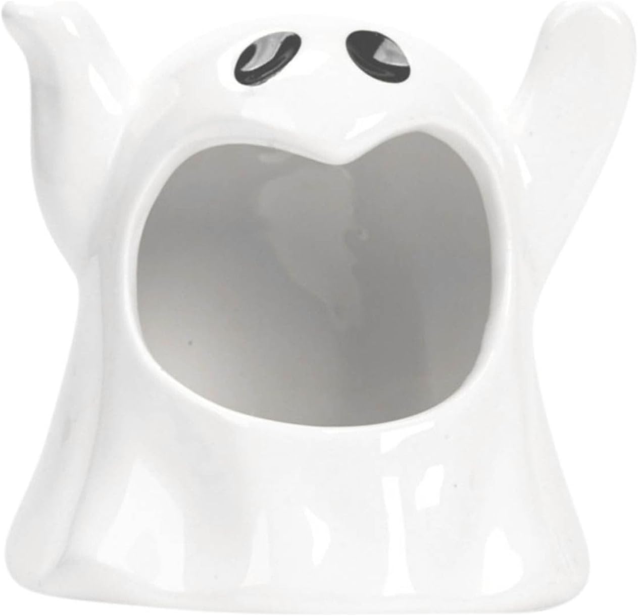 Ceramic Halloween Candy Bowl Ghost Candle Holder - 2pcs