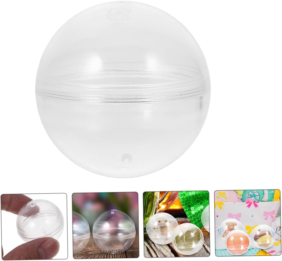 VICASKY 20pcs Round Capsules Candy Server for Parties