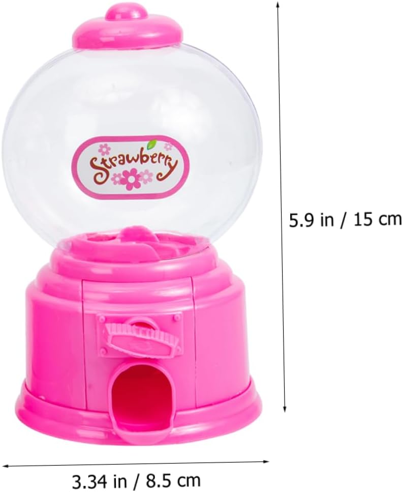 MERRYHAPY Mini Gumball Machine Toy Plastic Candy Dispenser for Kids Coin-Operated Sweet Treats Catcher