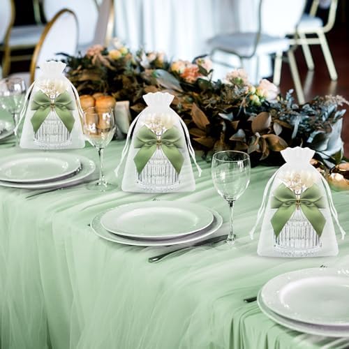 Honeydak 12 Piece Glass Candy Jar Set with Lids and Decor