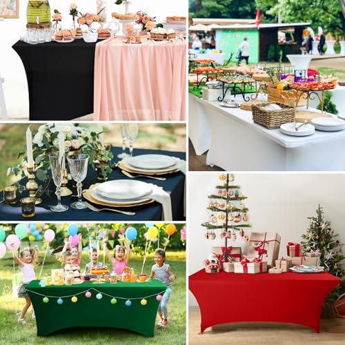 ABCCANOPY 2PCS 6 ft Gray Tablecloths