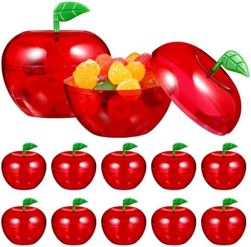 12pcs Plastic Candy Jar for Christmas Wedding Party Favors