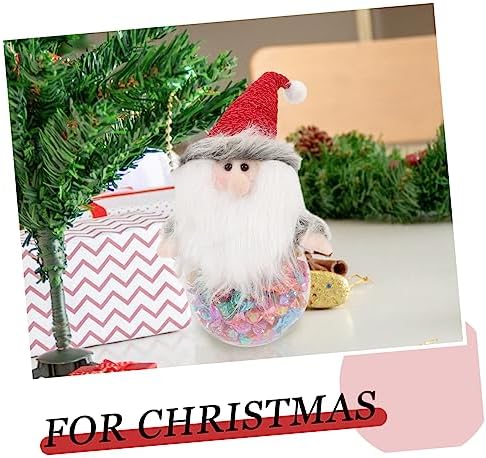 Gadpiparty Christmas Candy Jar with Snowman and Reindeer Design