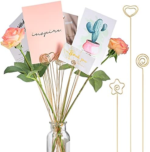 Sunnyray 30pcs Metal Wire Floral Picks Place Card Holders