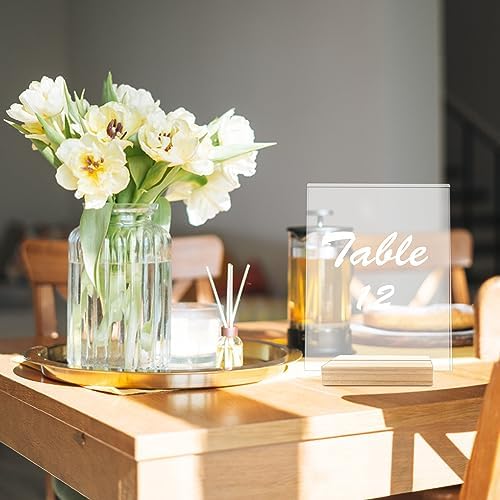 10 PCS Wood Place Card Holders for Events and Decor