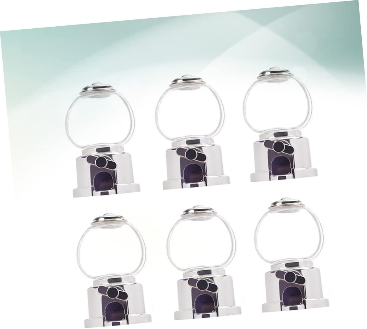 GLEAVI 6pcs Candy Catcher Toy for Kids Silver Plastic