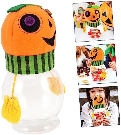 Halloween Candy Jar Creative Pumpkin Design Candy Server for Party Favors and Treats