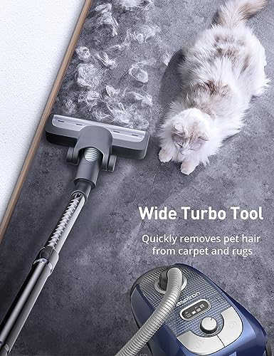 Aspiron Bagged Canister Vacuum with H13 HEPA Filter