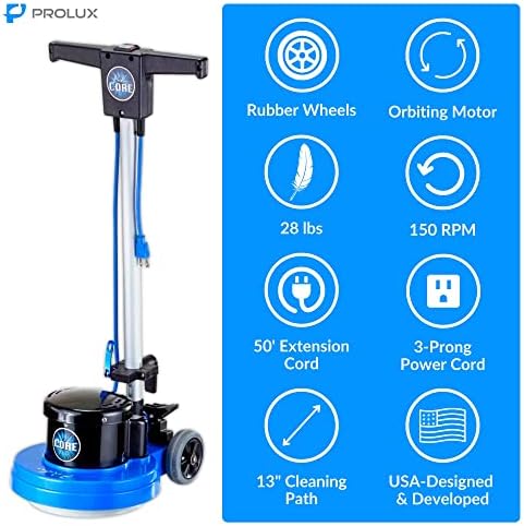 Prolux Core 13 Inch Floor Buffer and Scrubber Machine