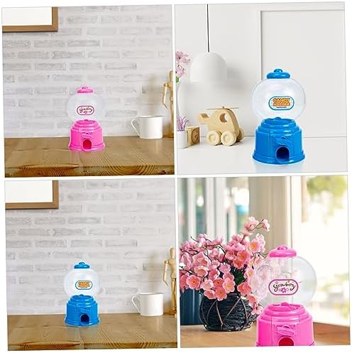 2pcs Vintage Candy Dispenser Machines for Kids Party Decorations Blue and Pink