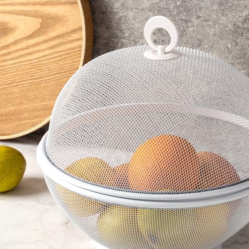 Toutrop 2Pcs Large Capacity Mesh Fruit Basket with Lid