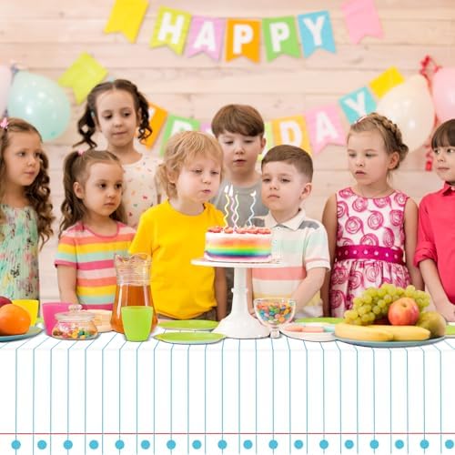 3PCS Back to School Tablecloths for Kids Welcome Back Gatherings Large Plastic Waterproof Notebook Cover Decor Supplies