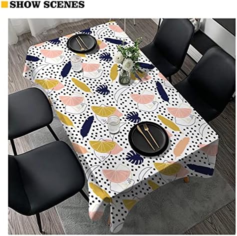 Black Grey Heavy Duty Tablecover Protector 52x52 Inch Rectangle for Kitchen Dining Parties