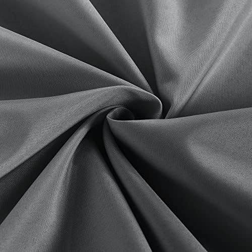 Obstal 2 Pack Tablecloths for 4 Foot Rectangular Tables - Dark Grey Water Resistant
