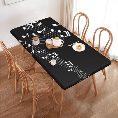 Musical Notes Tablecover for Music Party Decoration