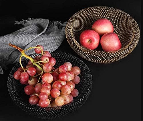 Cq Acrylic Fruit Basket Gold Kitchen Storage