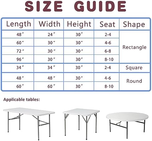 HolidayIdeas Fitted Taupe Table Covers 2 Pack