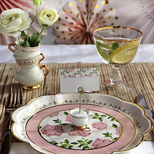 Kate Aspen Pink Tea Party Place Card Holders Set of 6