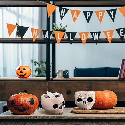 Sliner 2 Pcs Halloween Skull Bowl and Cup - Decor Figurine