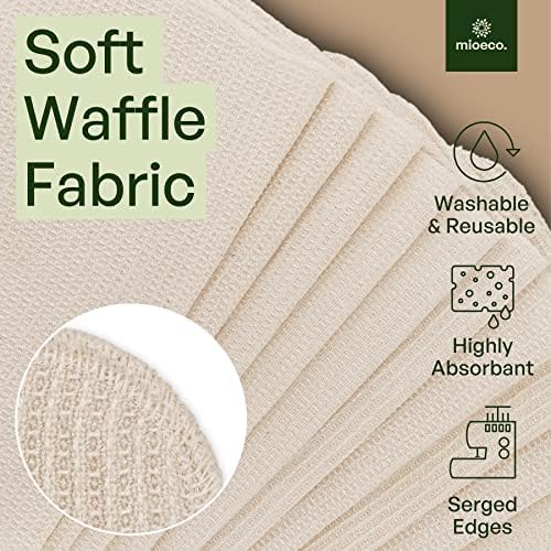 20 Pack Reusable Paper Towels - Eco Friendly - Thick Strong Dish Cloths
