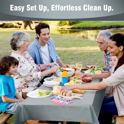 Craft And Party Silver Plastic Table Cover Roll 40x300