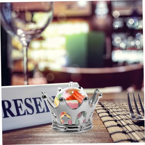 12pcs Fillable Silver Dome Crown Centerpieces for Weddings and Parties
