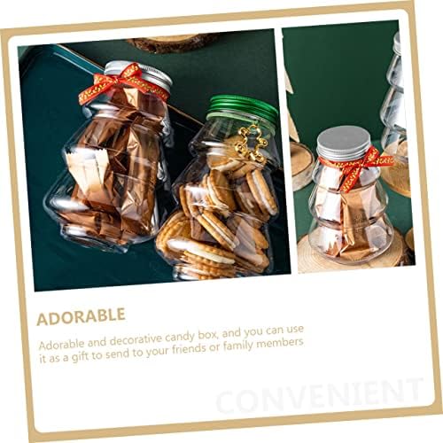 6Pcs Christmas Candy Holder Transparent Decorative Boxes for Treats and Party Gifts