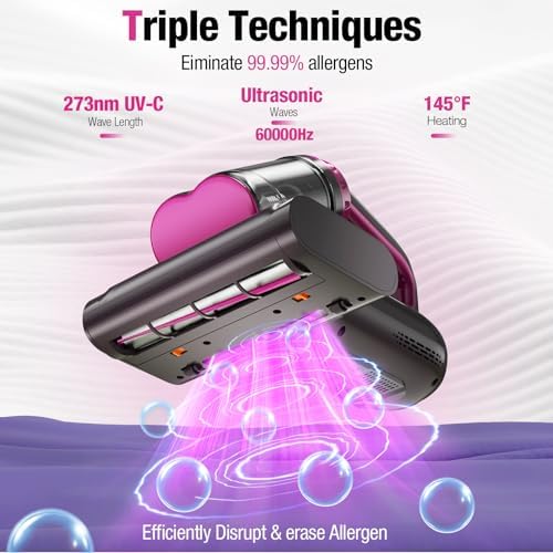 BYHUME Mattress Vacuum Cleaner with UV-C Light