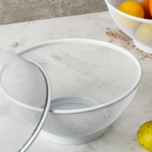 Toutrop 2Pcs Large Capacity Mesh Fruit Basket with Lid