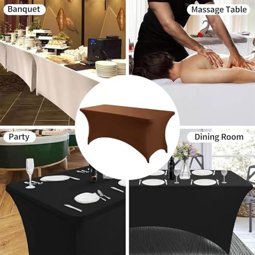 6ft Spandex Table Cover Stretch Fitted Tablecloth