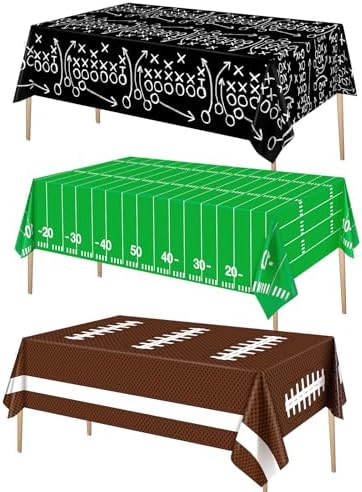 Esjay Football Tablecloths 3 Pack 54x72