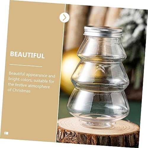 6Pcs Christmas Candy Holder Transparent Decorative Boxes for Treats and Party Gifts