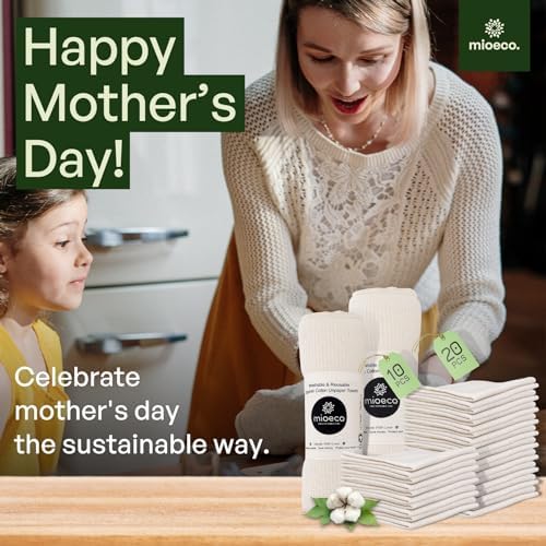 20 Pack Reusable Paper Towels - Eco Friendly - Thick Strong Dish Cloths