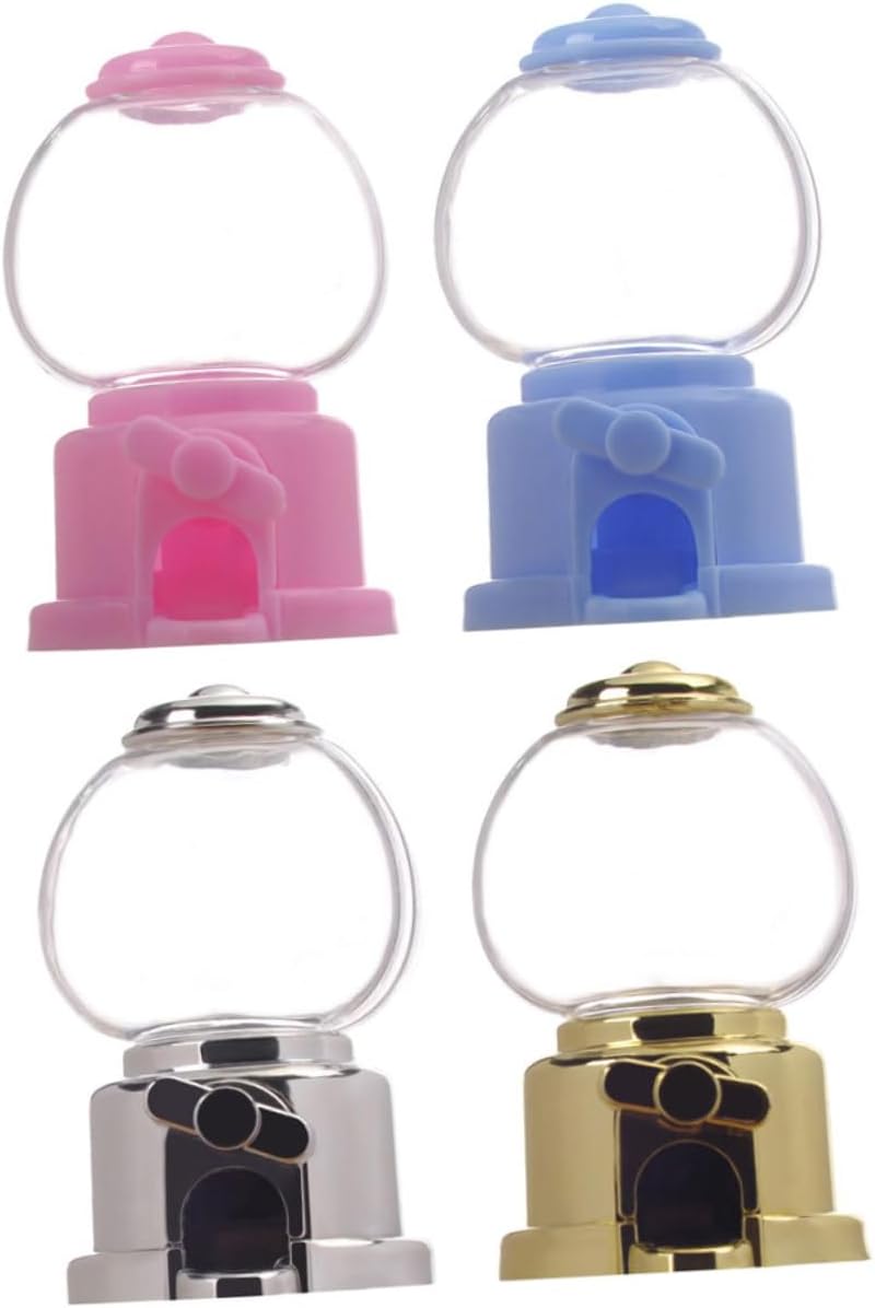 16pcs Manual Gumball Machine Toy Plastic Candy Dispenser for Parties and Fundraising Events