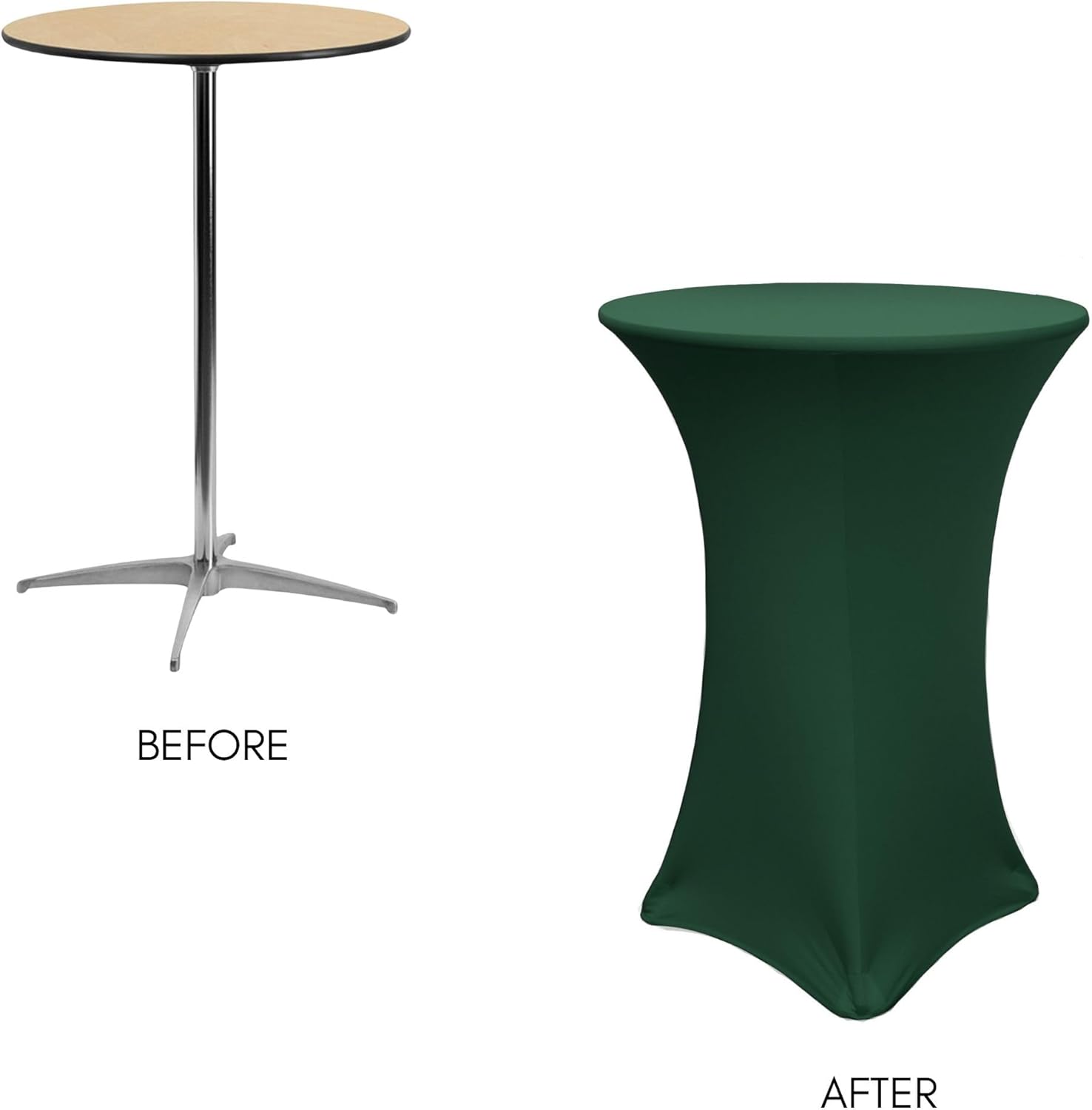 Your Chair Covers - 30 D x 42 H Stretch Spandex Table Cover 1