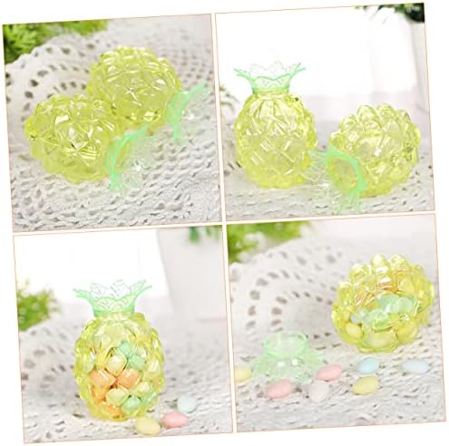 Pineapple Shaped Candy Boxes 20pcs Hawaii Party Favors Container