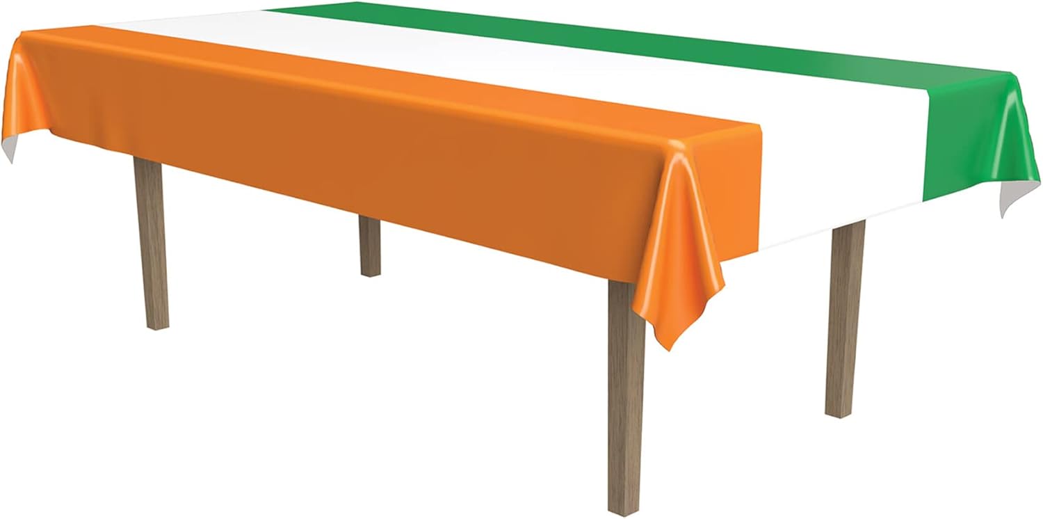 Beistle Irish Tablecover St Patricks Day Decor