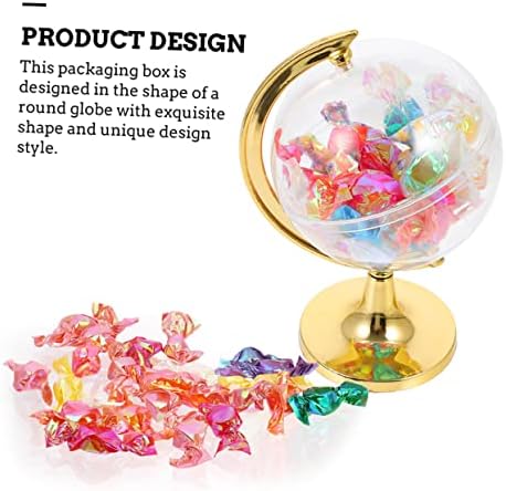 5Pcs Globe Shape Candy Boxes Mini Round Storage Containers Decorative Treat Holders for Parties