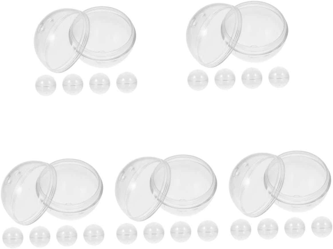 25pcs Clear Round Candy Storage Containers for Party Favors