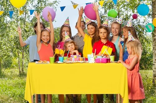 14 Packs Rainbow Plastic Tablecloths for Parties