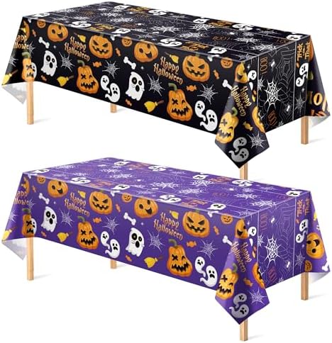OHOME Halloween Tablecloth Set 2 Pack