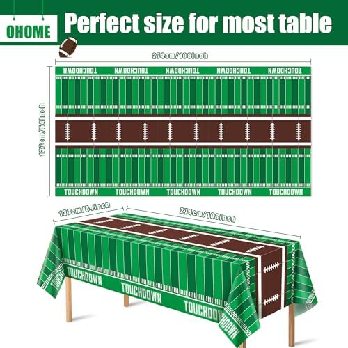 OHOME 2 Pack Superbowl Party Tablecloths 2026