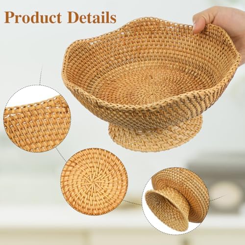 PRETYZOOM Rattan Fruit Bowl 98 Inches