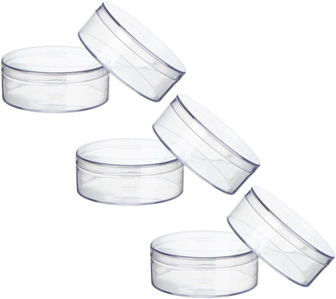 VALICLUD 6pcs Round Candy Storage Box Lid Treat Organizer for Pills and Tiny Jewelry