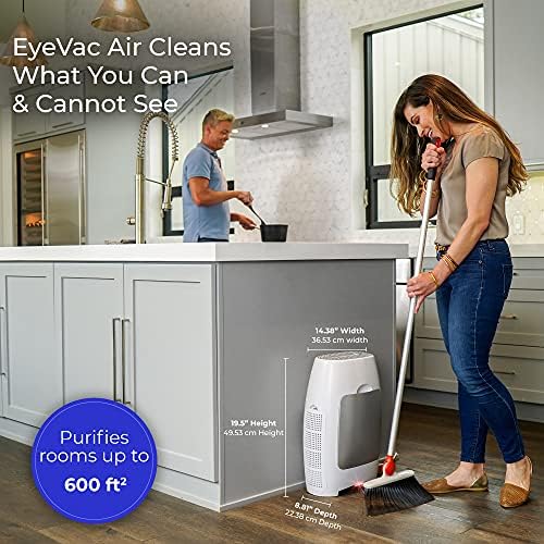 EyeVac Air 2-in-1 HEPA Purifier Touchless Vacuum