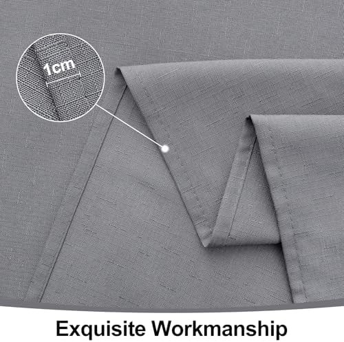 Smiry Waterproof Linen Tablecloth 60x84 Grey