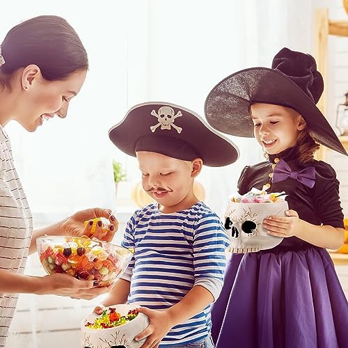 Sliner 2 Pcs Halloween Skull Bowl and Cup - Decor Figurine